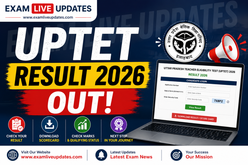 UPTET Result 2026 Out: