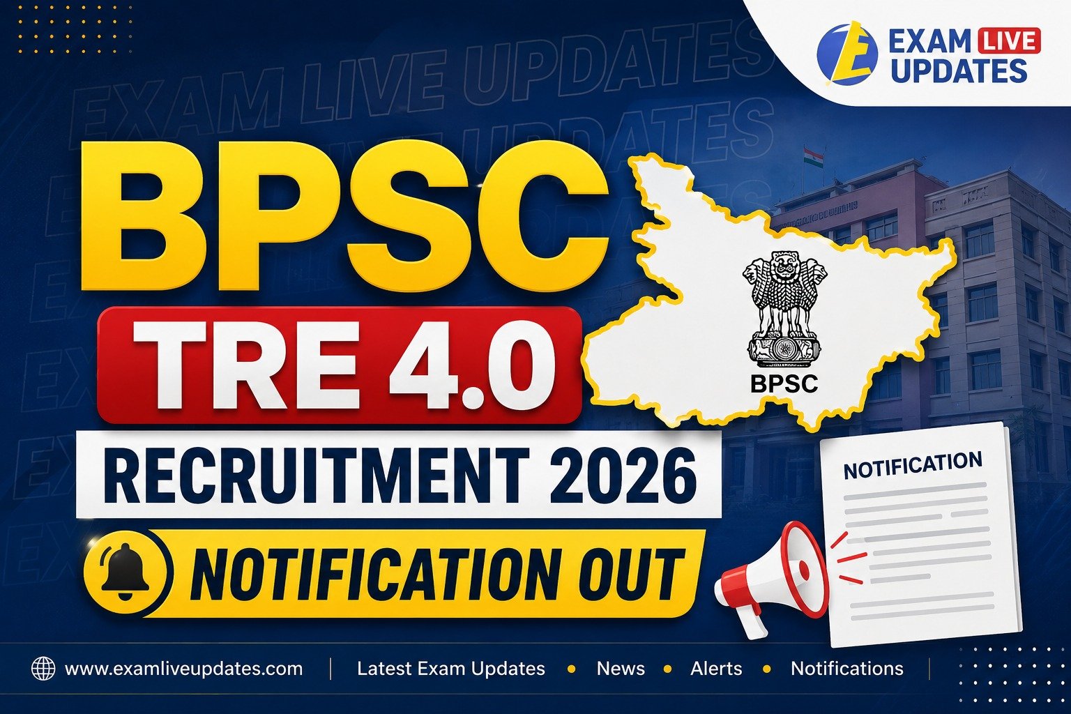 BPSC TRE 4.0 Recruitment 2026 Notification Out