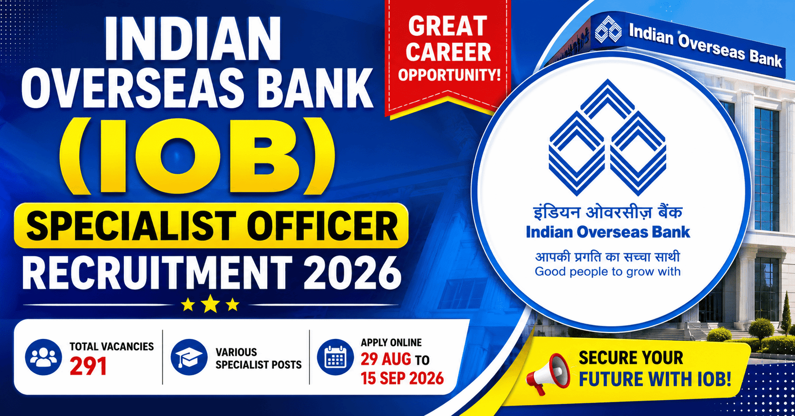 IOB Recruitment 2026 Examliveupdates