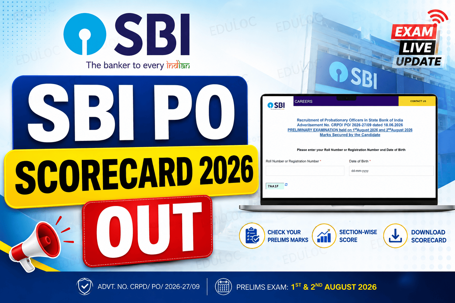 SBI PO Scorecard 2026