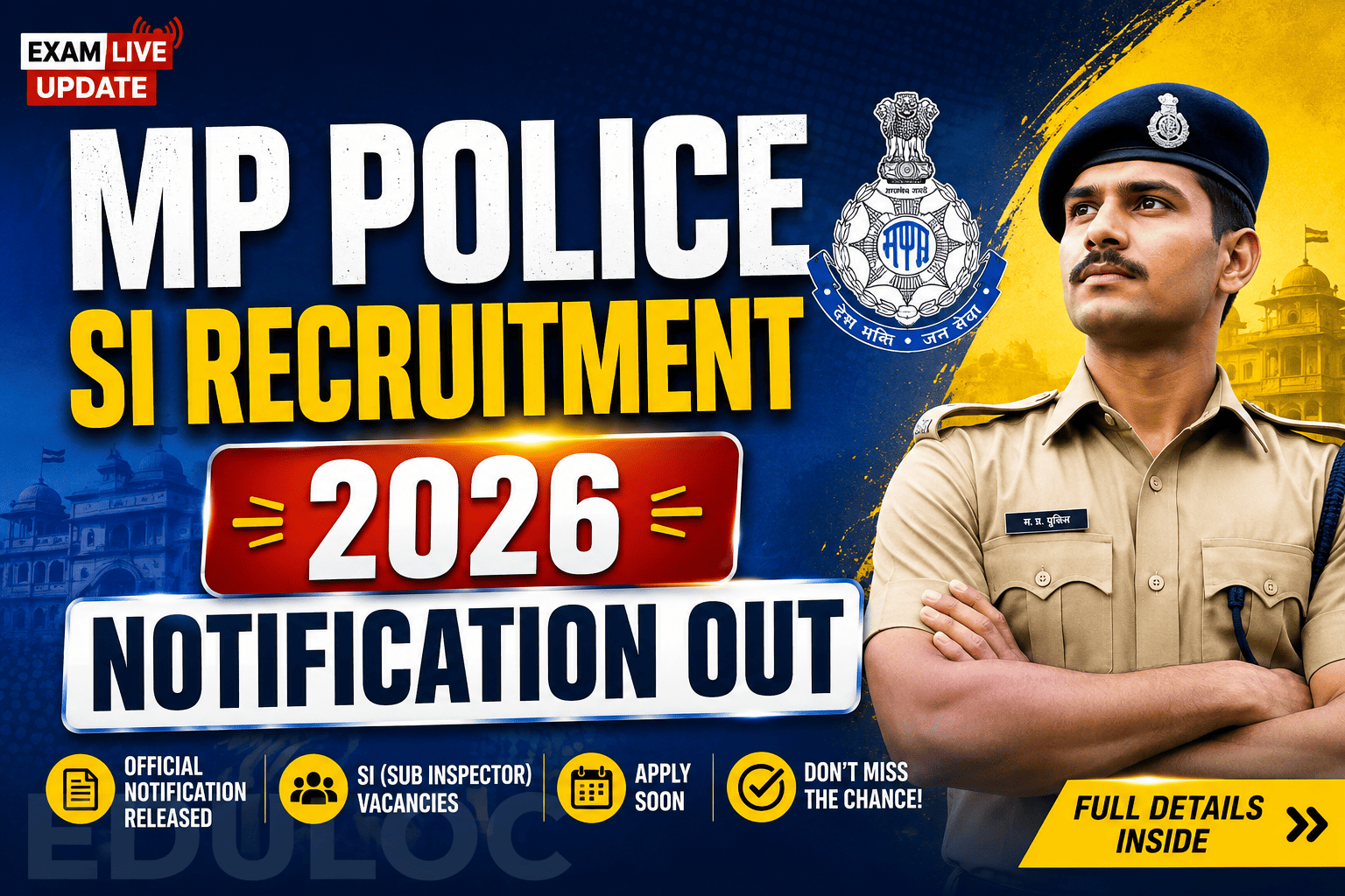 MP Police SI Recruitment 2026