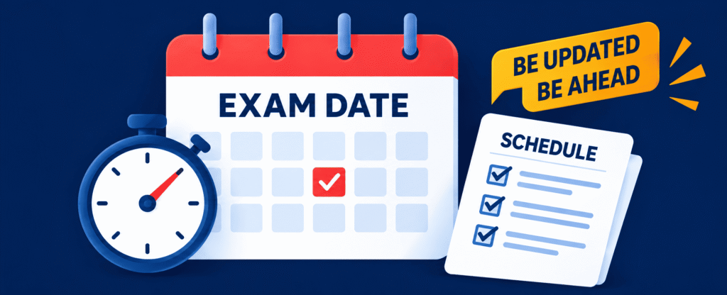 Exam Date page