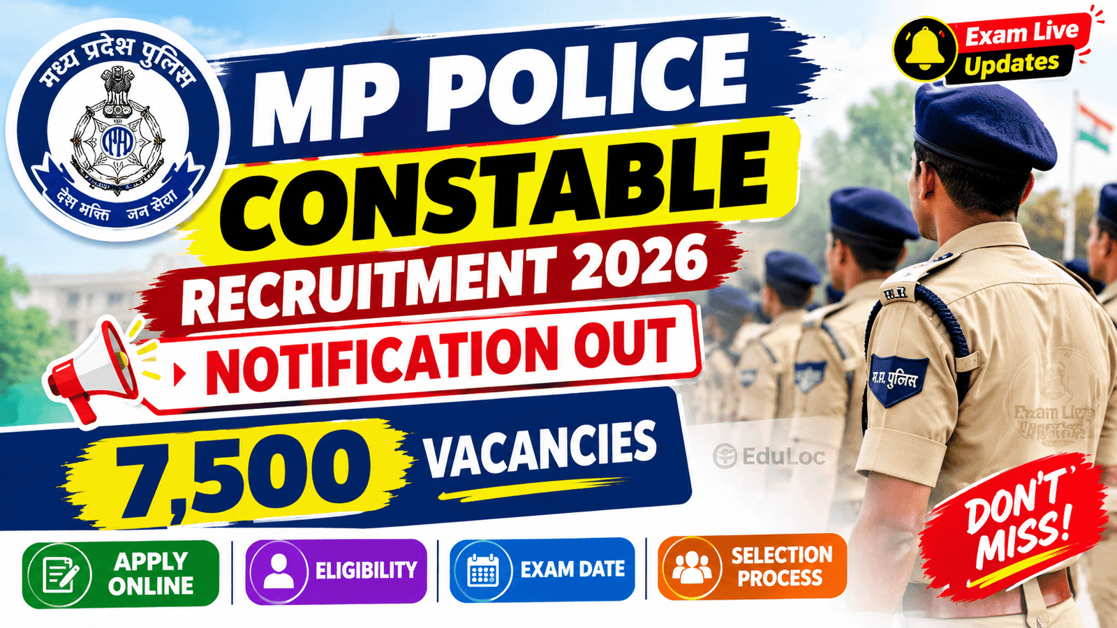 MP Police Constable notification 2026