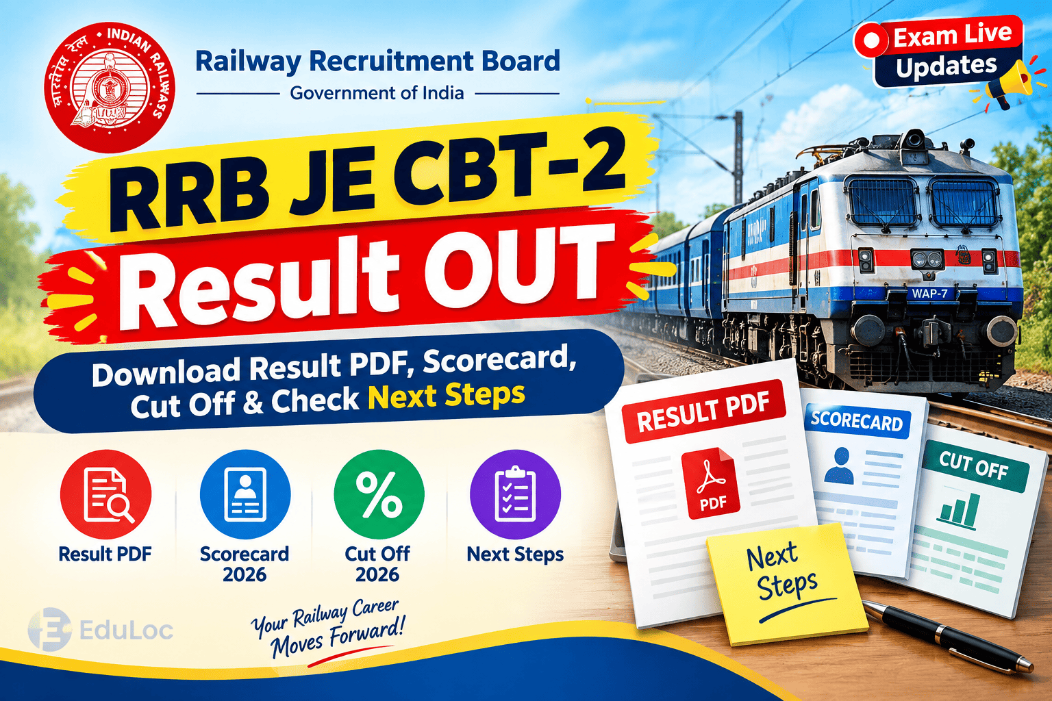 RRB JE CBT-2 Result OUT