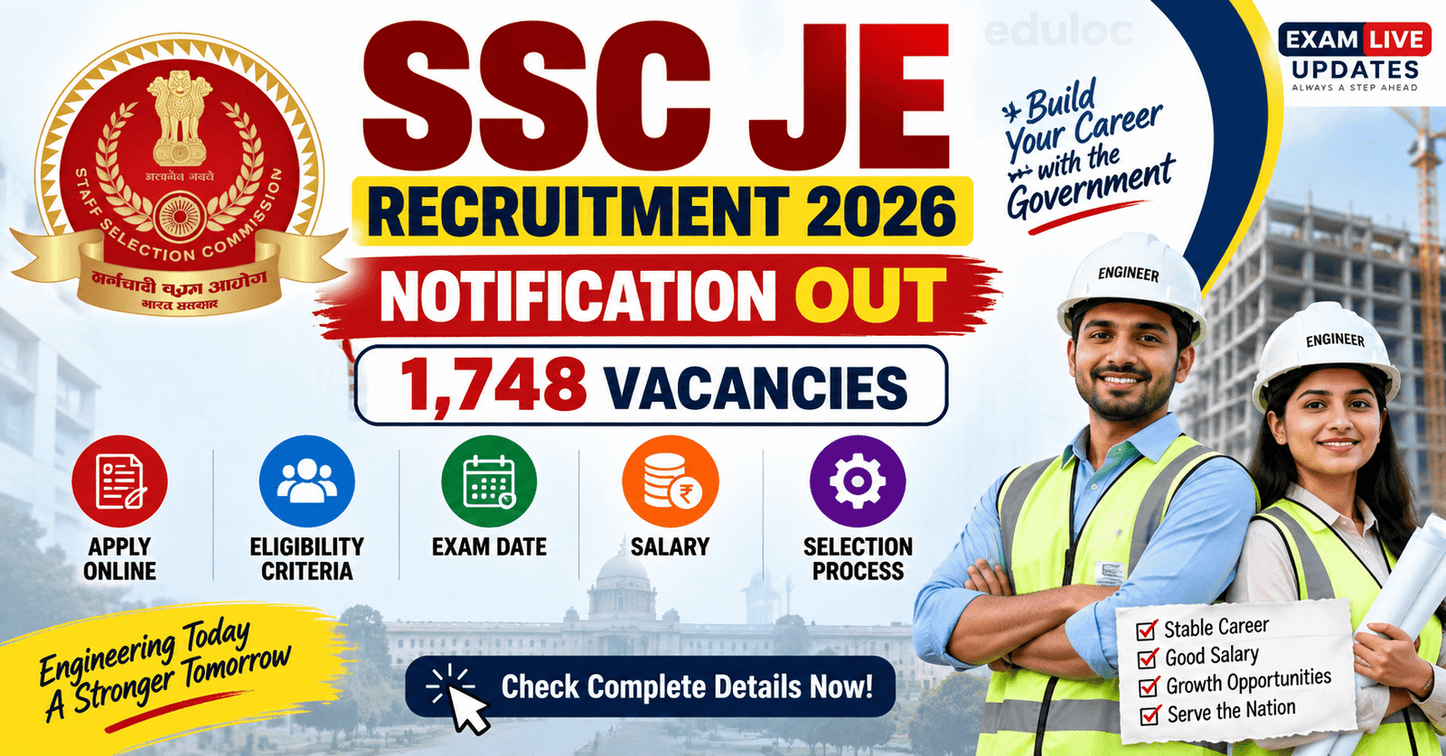 SSC JE Recruitment 2026 Notification 2026