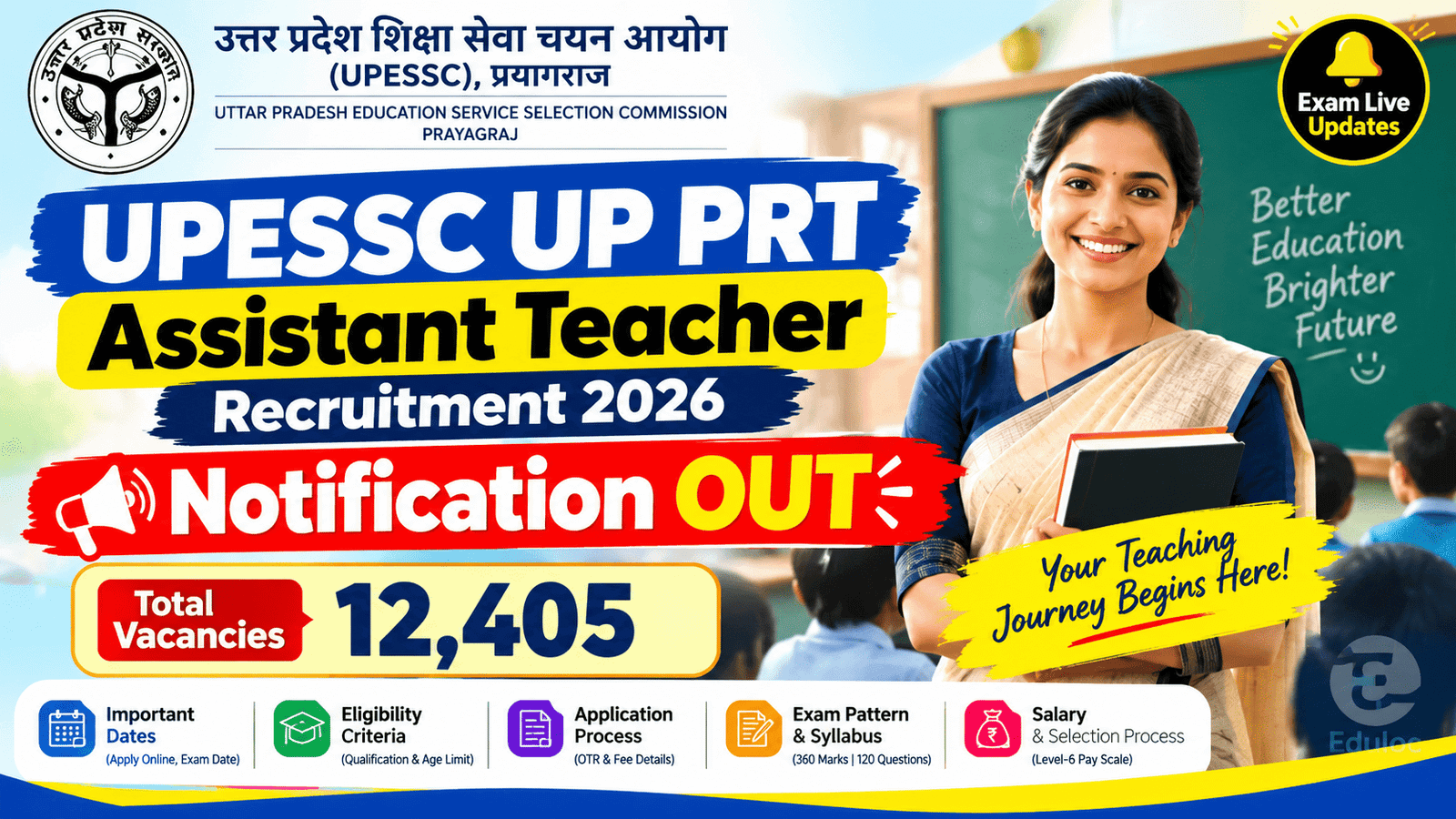 UPESSC UP PRT Assistant Teacher Recruitment 2026 Notification