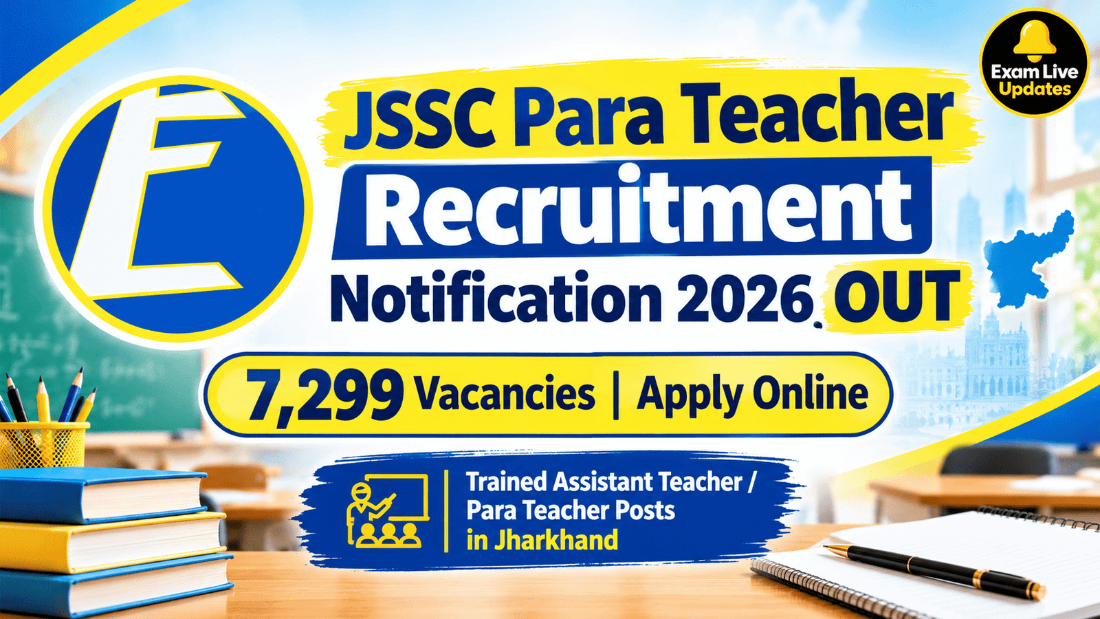 JSSC Para Teacher Recruitment Notification 2026 OUT