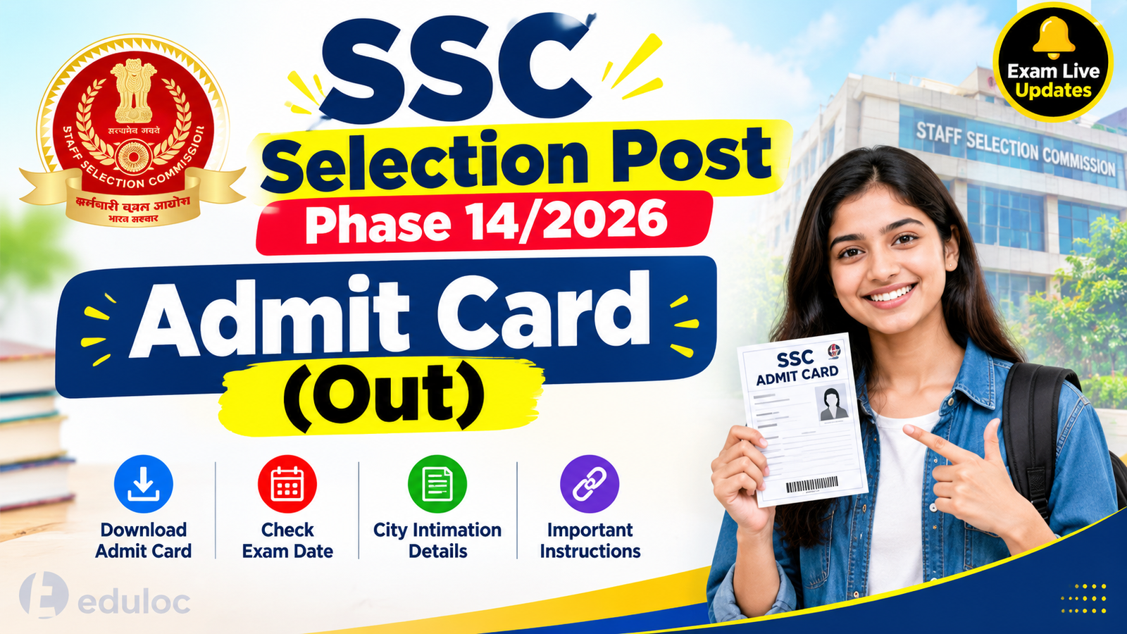 SSC Selection Post Admit Card Out